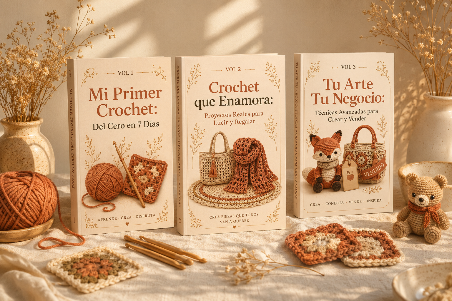 Método Crochet Completo — 3 Volúmenes