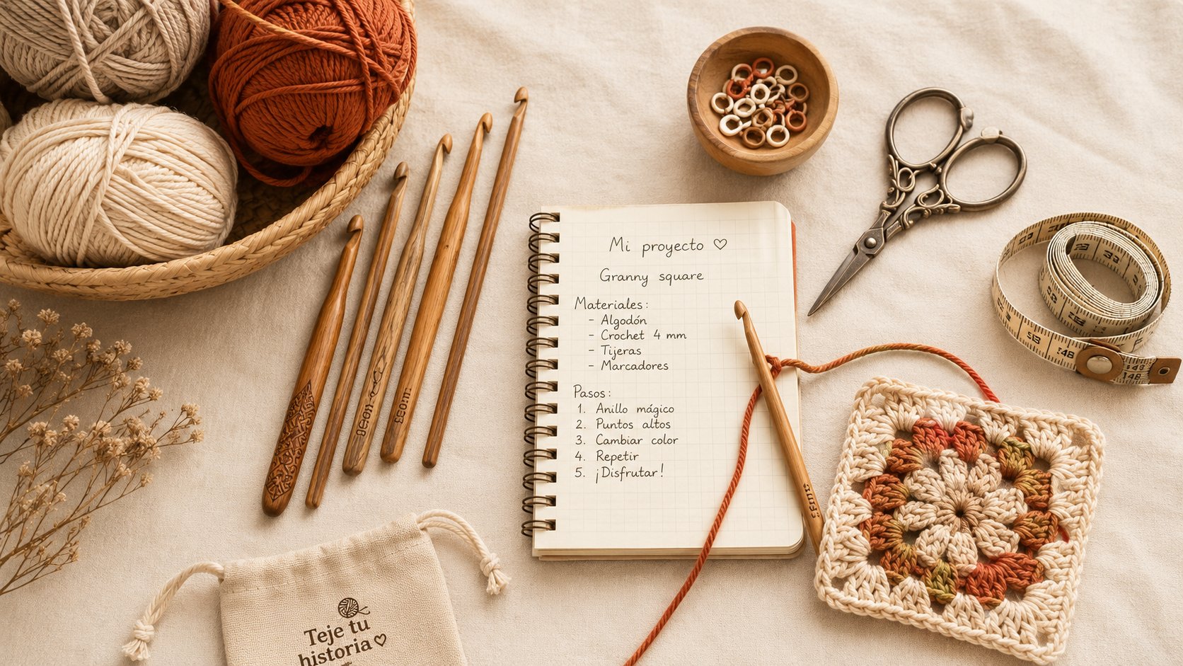 Materiales de crochet